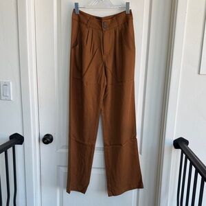 High-Rise Brown Wide-Leg women’s pant